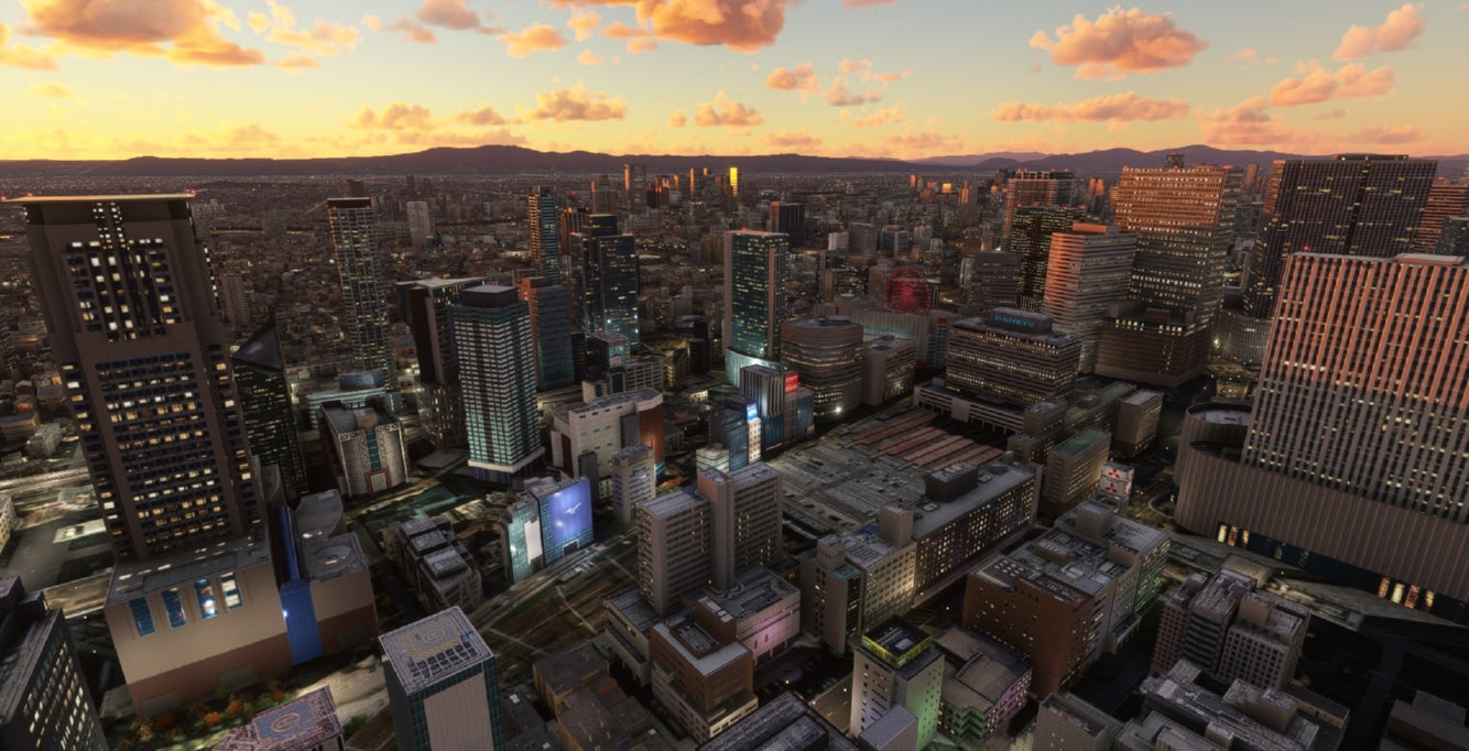 Japan Osaka City Wow for MSFS20/24