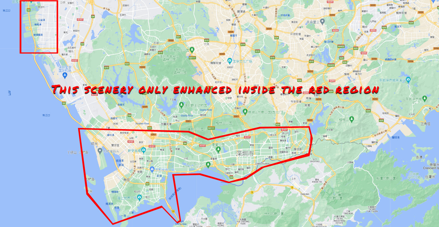 China ShenZhen City for MSFS