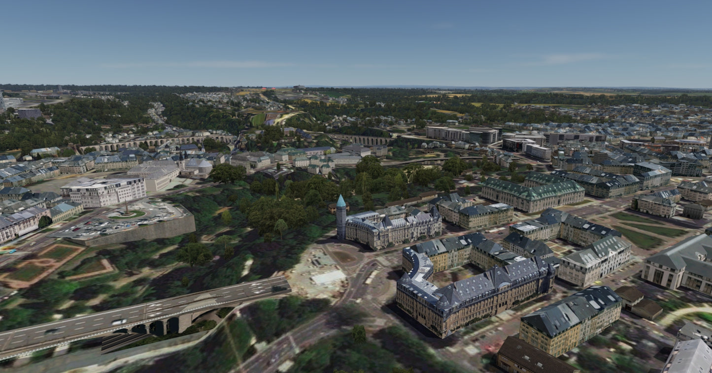 Luxembourg City XReal for FSX and P3D