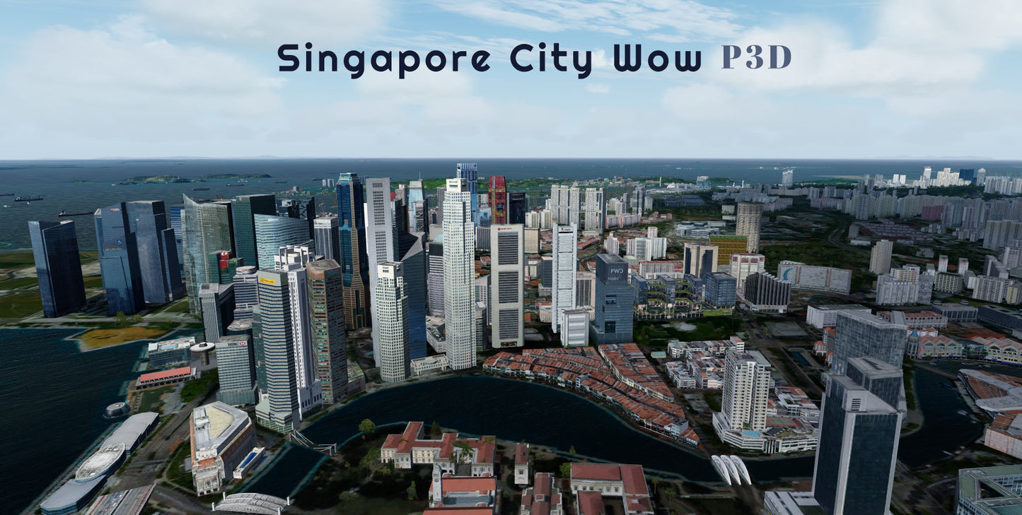 Singapore City Wow v2 for P3D