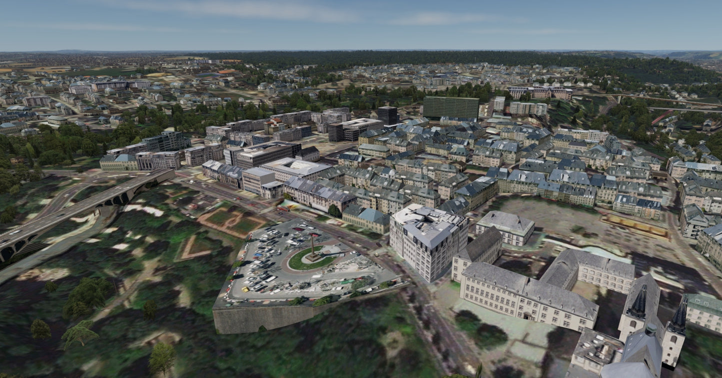 Luxembourg City XReal for FSX and P3D