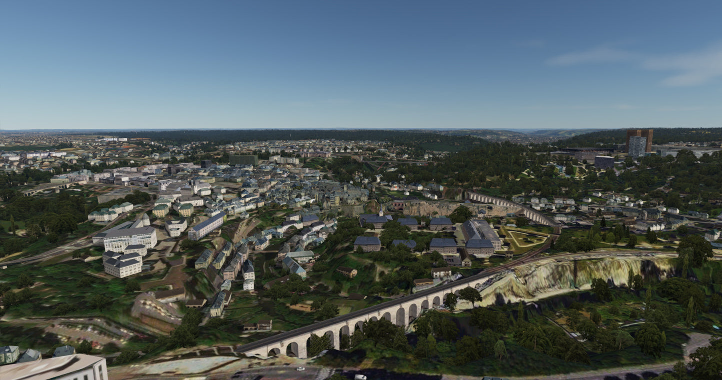 Luxembourg City XReal for FSX and P3D