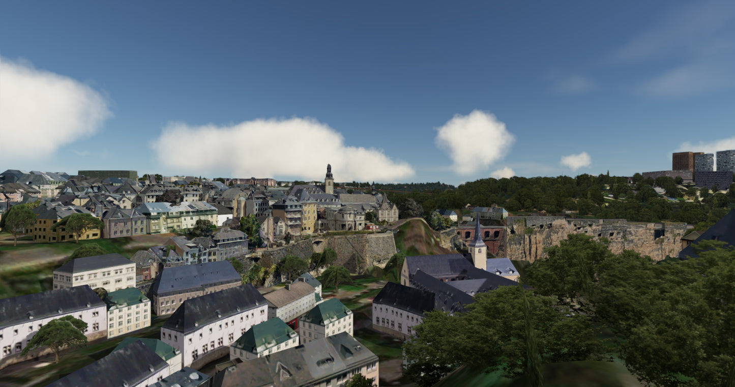 Luxembourg City XReal for FSX and P3D