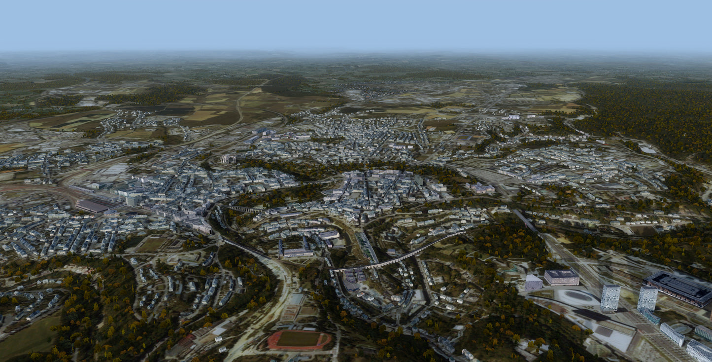 Luxembourg City XReal for FSX and P3D