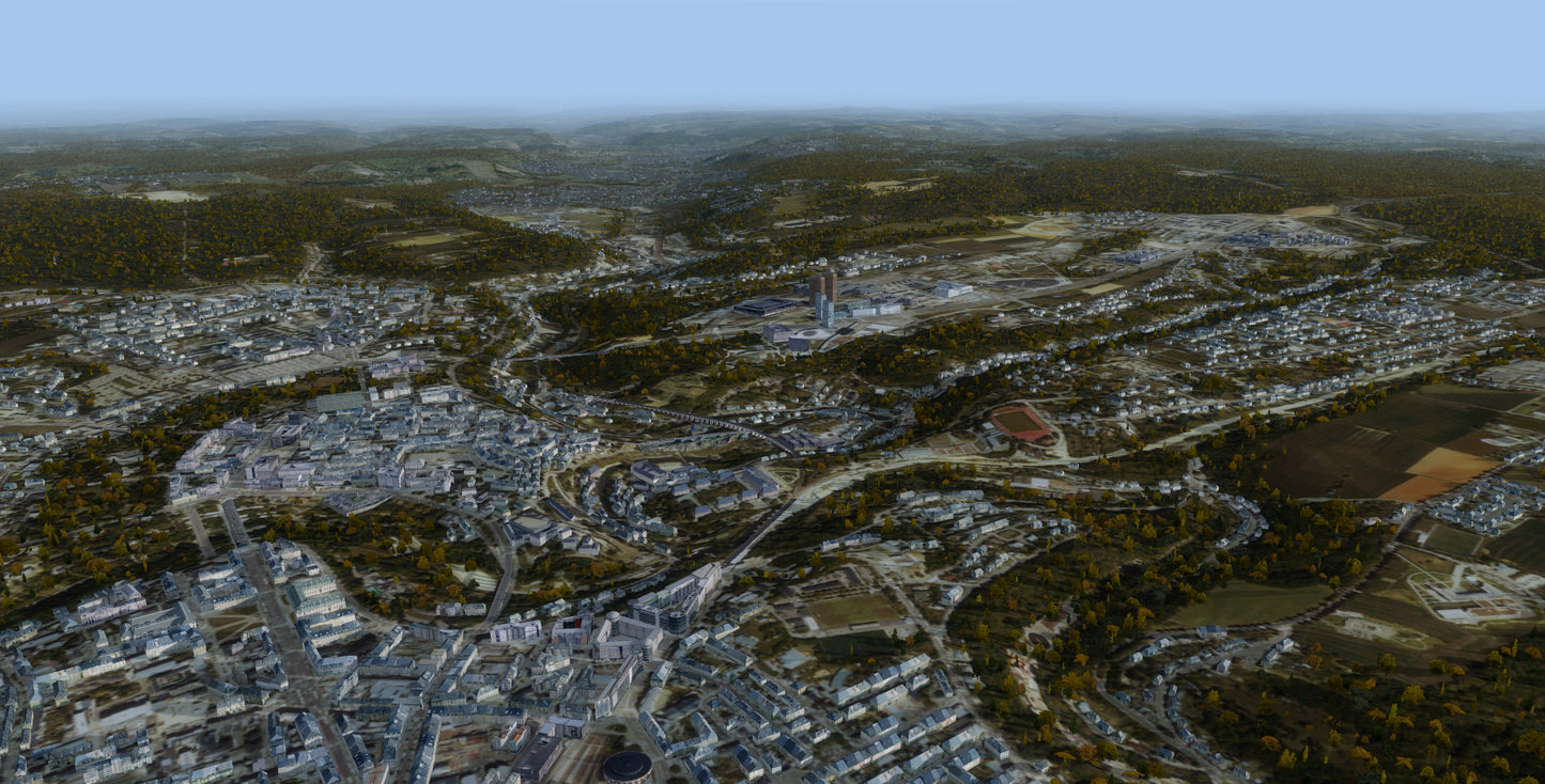 Luxembourg City XReal for FSX and P3D